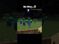 Minecraft Zombie Trap Meme #shorts