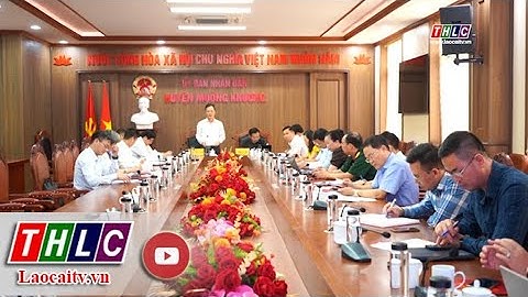 Phó Chủ tịch UBND tỉnh Nguyễn Thành Sinh làm việc với huyện Mường Khương về việc sắp xếp, sáp nhập