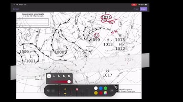 Weather modules Reading synoptic chart