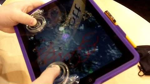 Fling iPad gaming thumbpads