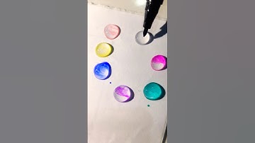 Satisfying Water Drop Color Mixing ✨️🌈💧 | Relaxing Sketch Pen Experiment #shorts #colormixing #asmr