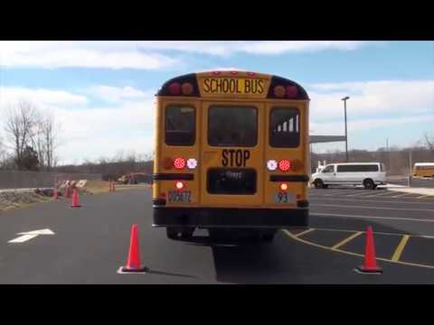 School Bus; CDL Class B skills, Offset parking to the right
