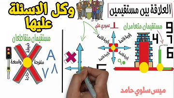 متعامدين مستقيمين بين العلاقة هي ميلي صف العلاقة