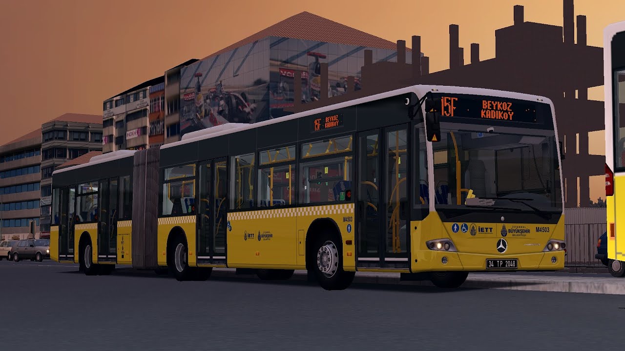 OMSİ 2 / BEYKOZ V3 / 15F KADIKÖY-ŞAHİNKAYA GARAJI Seri sürüş. #g923 #omsi2 #mercedes #benz #iett