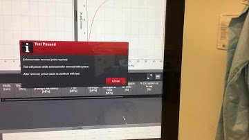 Tensile tests: Taking Extensometer out from the test sample during tensile test