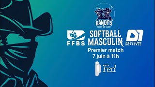 Match 1 D1 Softball Masculin