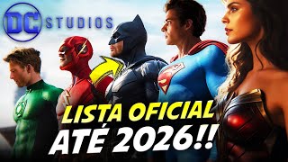 ISSO MUDA TUDO!! NOVA LISTA OFICIAL DOS 11 PROJETOS DO DCU ATÉ 2026 COM DATAS CONFIRMADAS