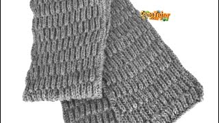 Bufanda para Reversible. Scarf Knitting 2 - YouTube