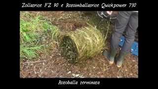 Zollatrice FZ 90 con Rotoimballatrice Quickpower 730