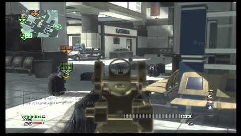 Double M.o.a.b on Terminal. The first time i got stitches! (Mw3)