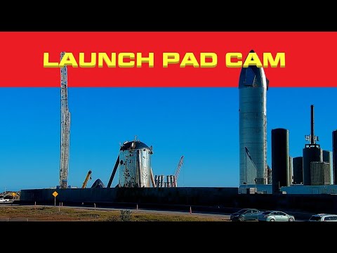 Launch Pad Cam -  Starship SN9 Maiden Flight At SpaceX Boca Chica Launch Facility