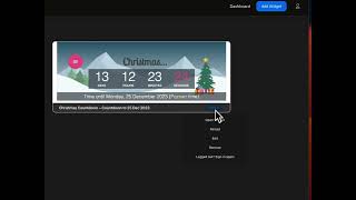 How to create Christmas countdown widget for desktop