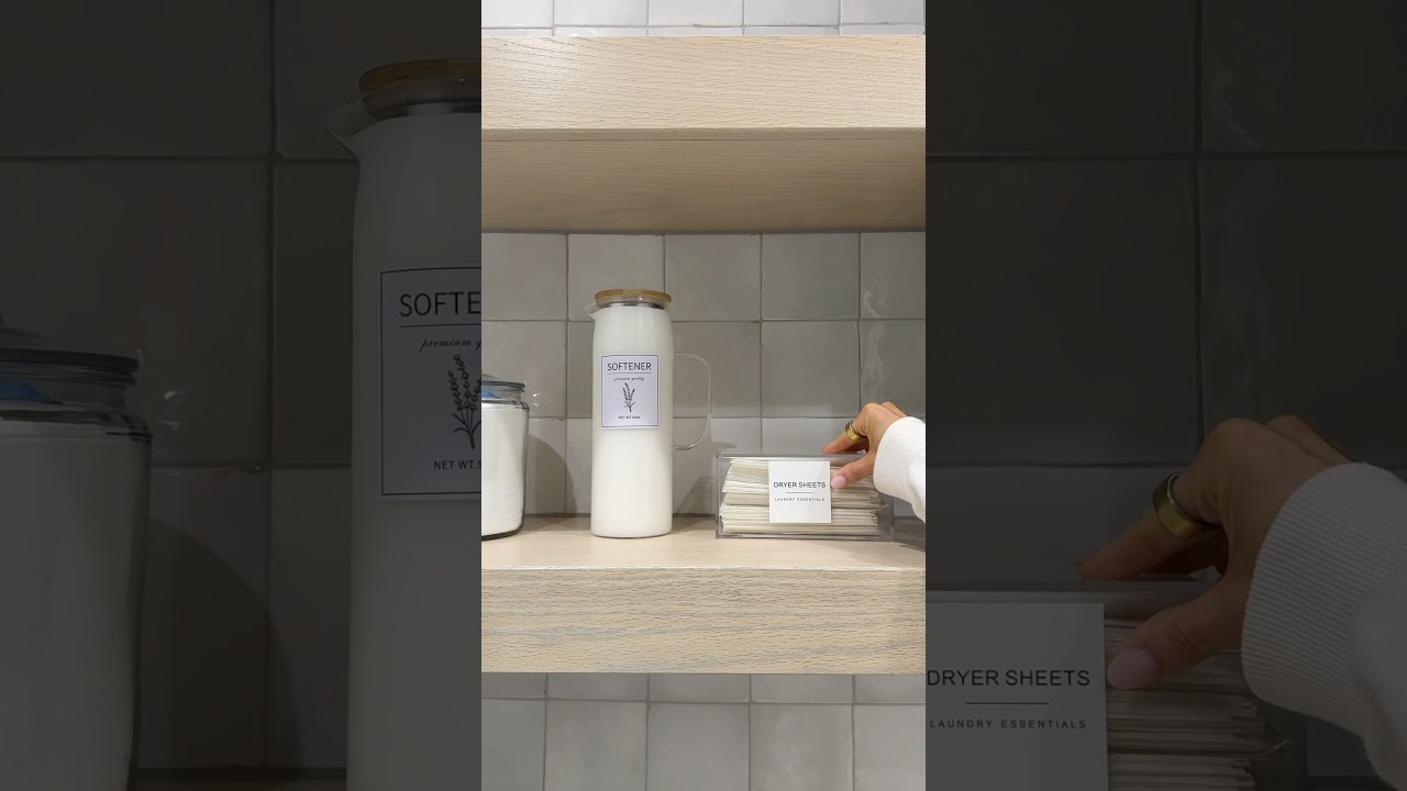 *asmr* laundry room restock 🌸💚🫧#asmr #asmrsounds #restock #satisfying #aesthetic #organizedhome