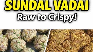 🔥 Crispy Deep Fry Sundal Vadai 🌞 Outside Crispy Inside Soft Sundal Vadai👌 Tea Time Special  Vadai screenshot 3