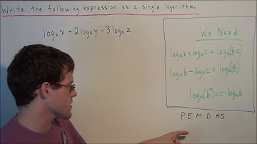 Simplifying Logarithmic Expressions using Log Properties