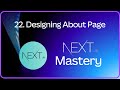 Designing About Page | NextJs Tutorial for Beginners #22