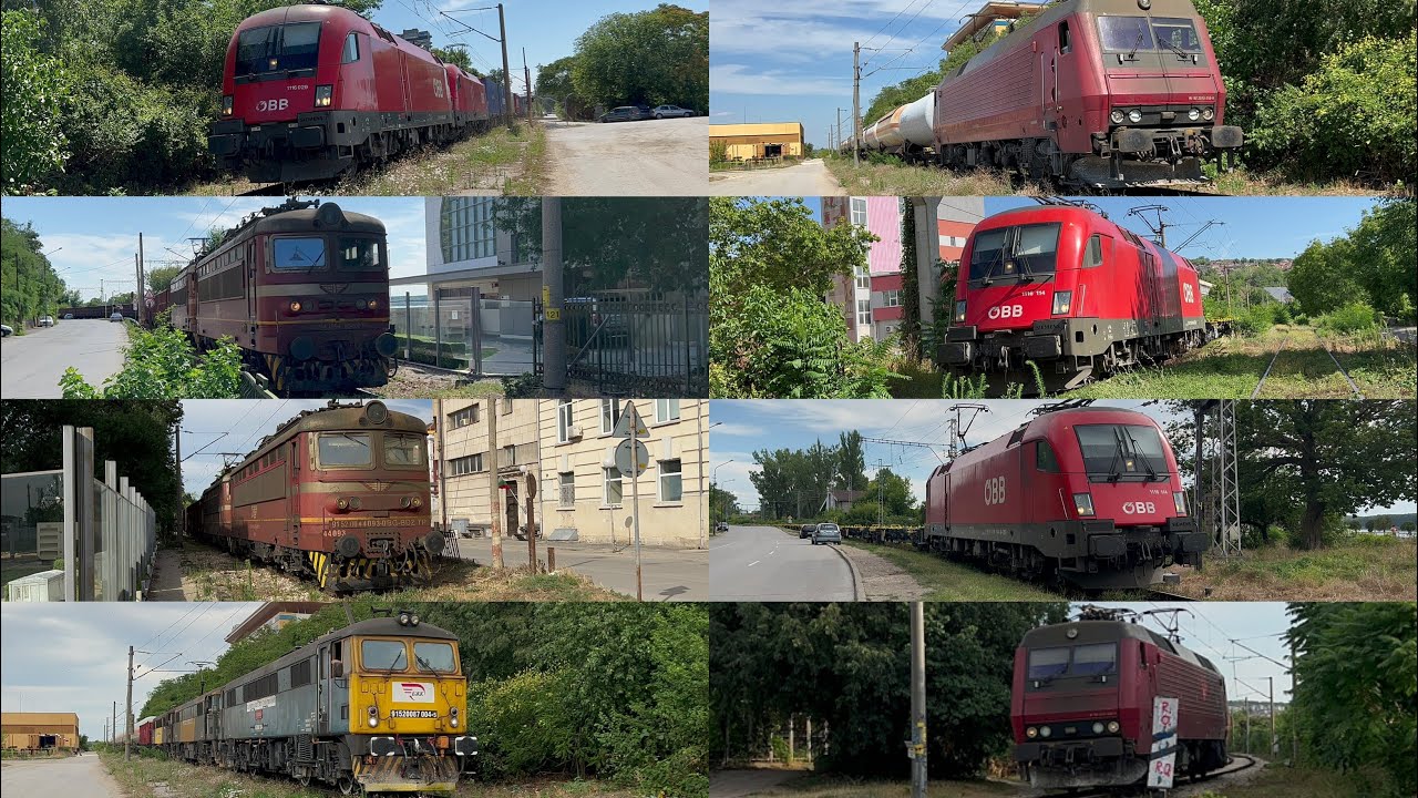 [4K] Товарни влакове през Русе / Freight trains through Ruse I 29.07.2023.