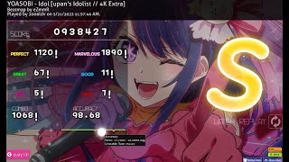 osu!mania [アイドル] YOASOBI  (Idol | Oshi No Ko) 98,68% ( 5,56*)