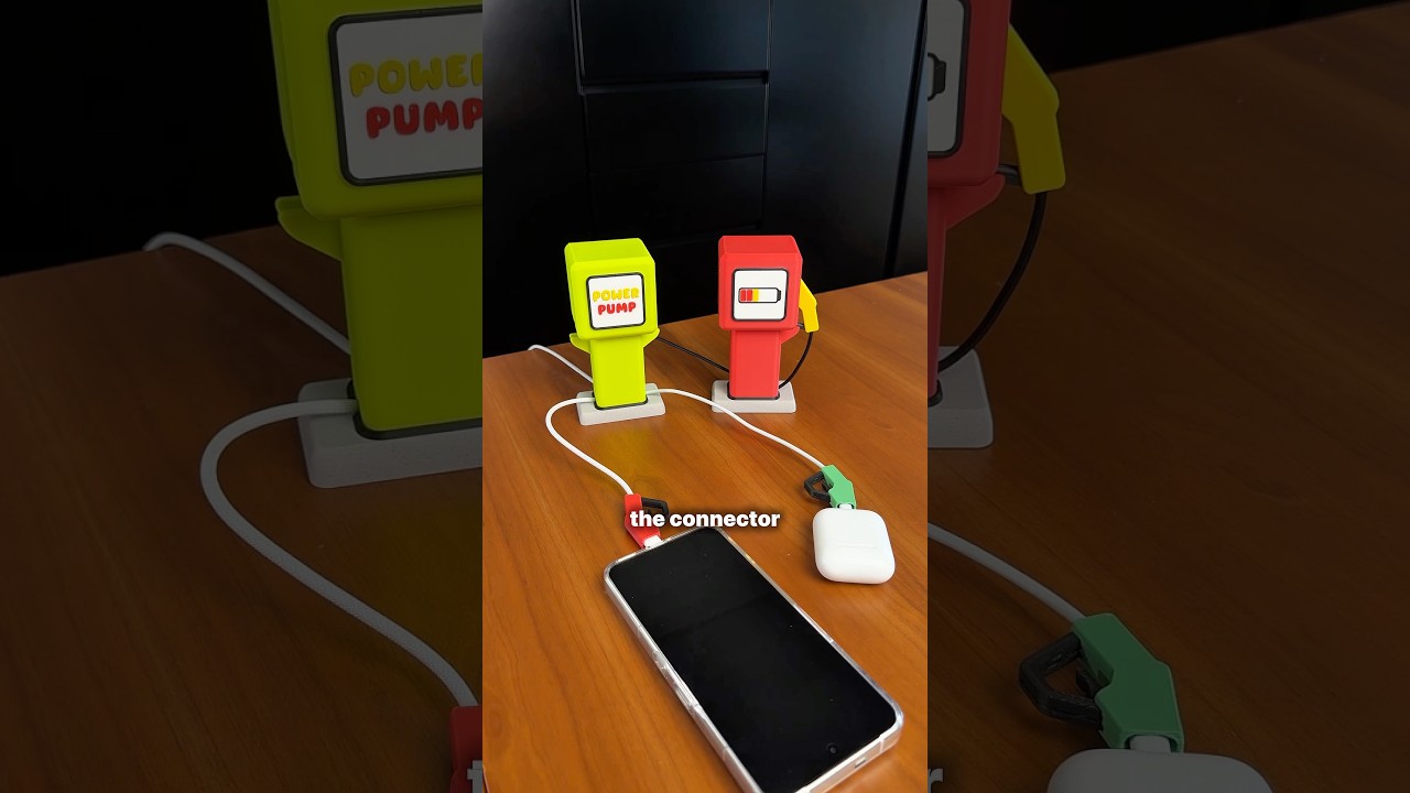 Refuel your devices with style!⛽️ #3dprintijg #3dprinted #3dprint #elegooemoji #centauricarbon2combo