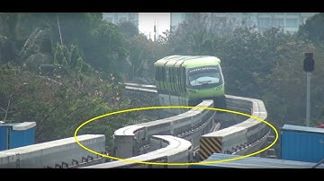 MUMBAI MONORAIL - Dont Miss The End & See Something called TURNOUT, Never Seen Before