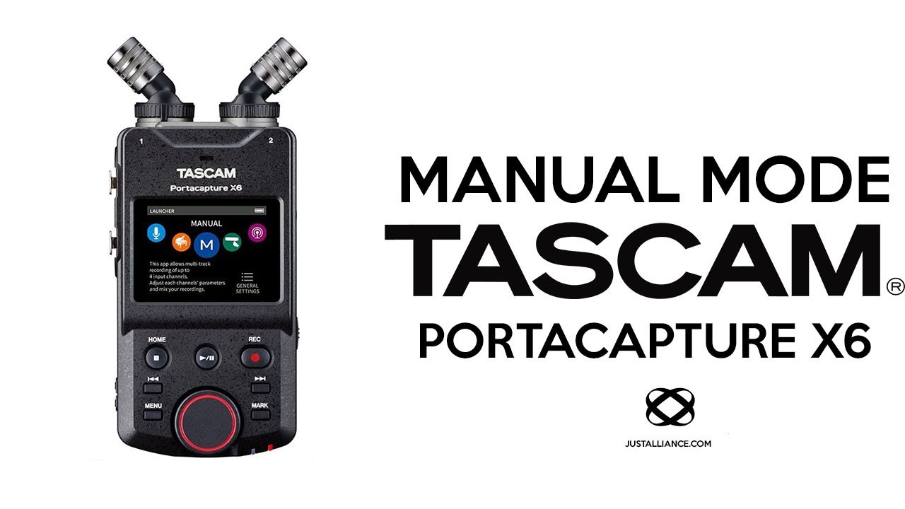 TASCAM PORTACAPTURE X6 - MANUAL MODE EXPLAINED - YouTube