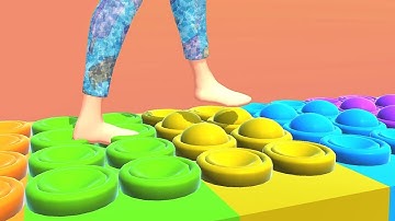 ASMR Tippy Toe Gameplay 🦵🌈🎂 All Levels Android,iOS PART 22