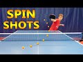 Table tennis spin shots