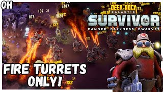 Fire Turrets Only - Hazard 5! Deep Rock Galactic: Survivor!