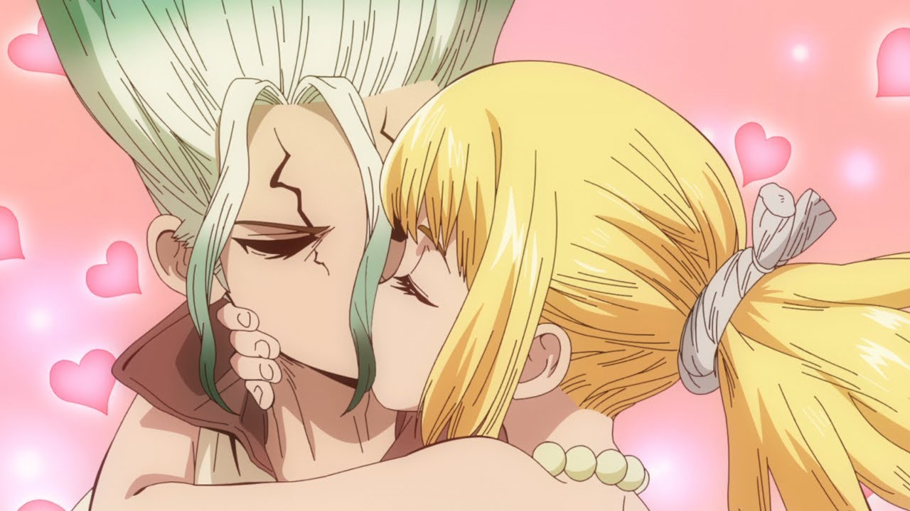 Senku and Kohaku Smooch  Dr. STONE NEW WORLD 