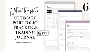 Analytics, Ultimate Portfolio Tracker & Trading Journal | Notion Template