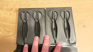 4 Inch Creature Bait Injection Fishing Lure Mold – 2 Cavity Soft Plastic Mold screenshot 1