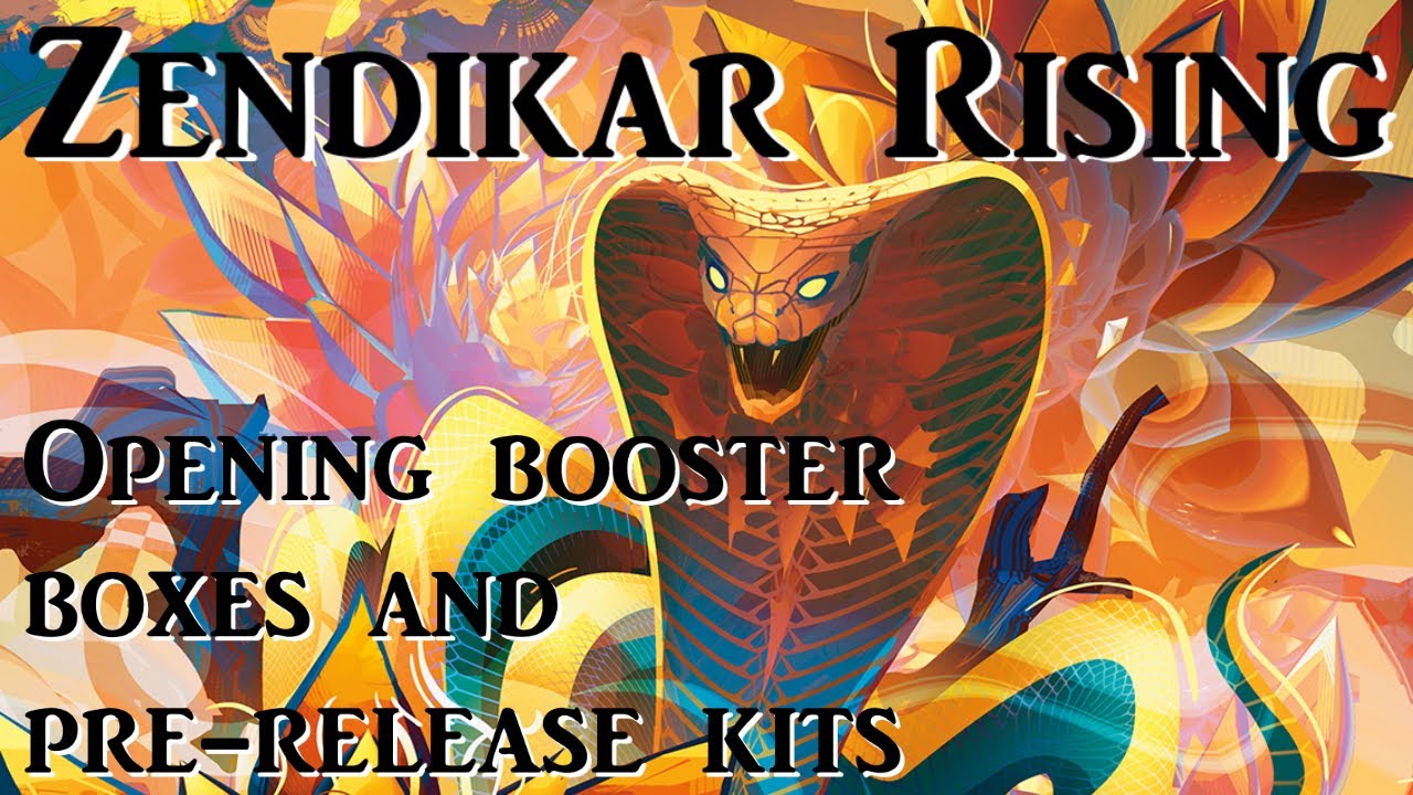 Opening two Zendikar Rising booster boxes, prerelease kits and set