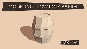 GAME ASSET TUTORIAL - Low Poly Modeling in Blender (PART 2/6)