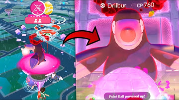DYNAMAX DRILBUR Max Battle in Pokemon GO RAID.