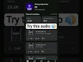 3d audio try this audio #shortviedeo