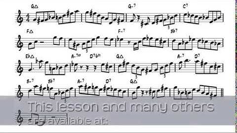 Navigating the Changes, Part 2 - Saxophone Lesson in Jazz Improvisation -