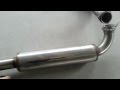 Video: Lancia Delta Evoluzione 70mm stainless steel increased exhaust complete muffler