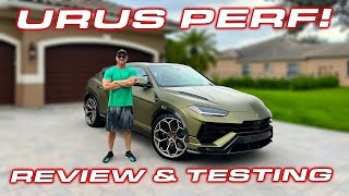 EPIC URUS PERF SPEC! * Lamborghini Urus Performante Review \& Performance Testing * 0-60 MPH 1\/4 Mile
