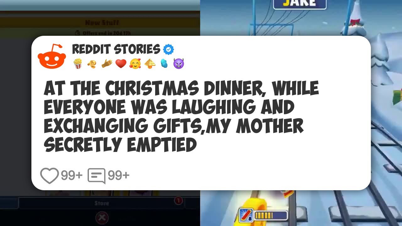 At The Christmas Dinner, While Everyone Was Laughing And Exchanging Gifts,My Mother #reddit 