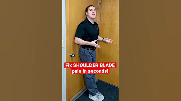 How To Fix Shoulder Blade Pain In Seconds Shorts 