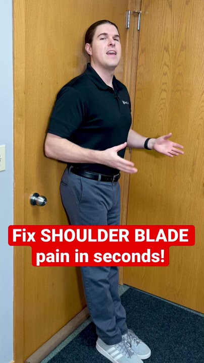 How to Fix Shoulder Blade Pain in Seconds #Shorts