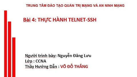BAI 4 SSH TELNET
