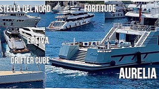 Arrival of the SuperYachts for the Monaco Grand Prix Historic 2026