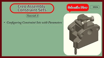 Configring Creo Costraint Set with Parameters #assembly #constraints #cad #drawingtutorial
