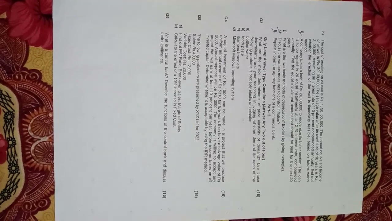 Engineering economics BPUT 3rd sem 2022