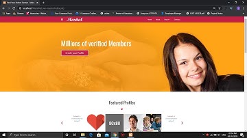 Matrimonial Website Using php