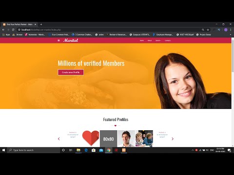 Matrimonial Website Using php