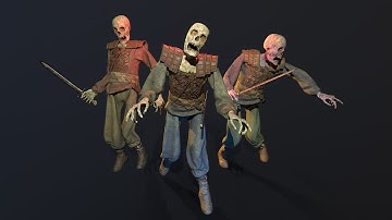Preview Skeleton Warrior animations