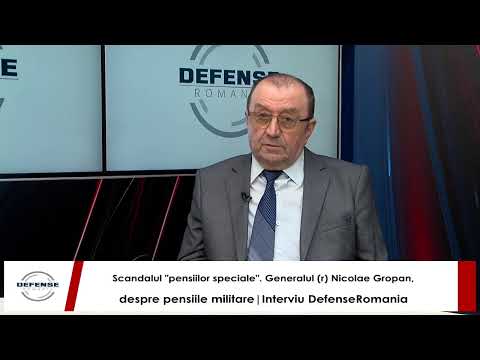 Scandalul "pensiilor speciale". Generalul (r) Nicolae Gropan, despre pensiile militare