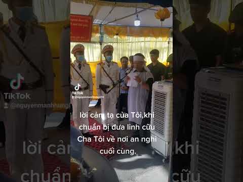 Video lời cảm tạ trong tang lễ - youtube
